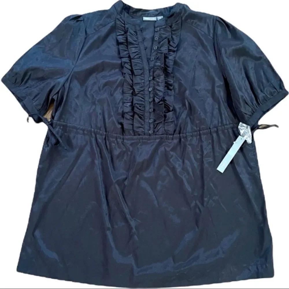 NWT Apt. 9 Black Blouse Sz 1X